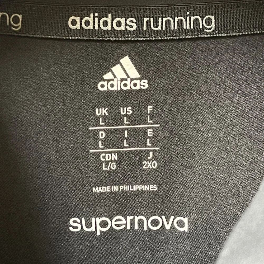 Adidas Men's Large Half Zip Running‎ & Training Supernova Pullover Lightweight